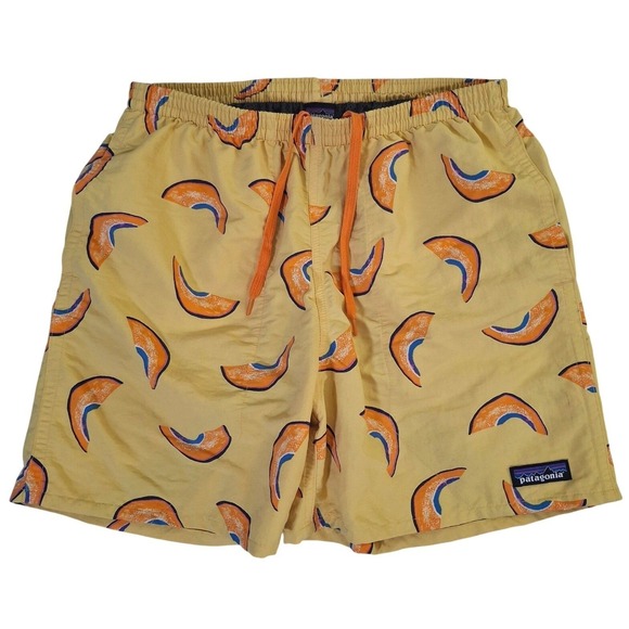 Patagonia Other - Patagonia Baggies Shorts Mens Small Yellow Melon Slice orange Drawstring